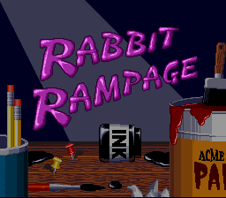 Bugs Bunny - Rabbit Rampage Title Screen